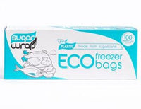 Sugarwrap Eco Freezer Bags (Made From Sugarcane) Medium 25x35cm pk50