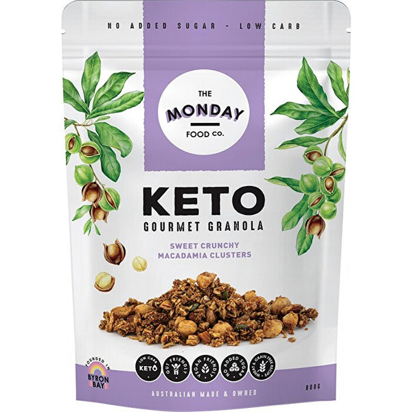 Keto Granola Sweet Crunchy Macadamia Clusters The Monday Food Co 800g