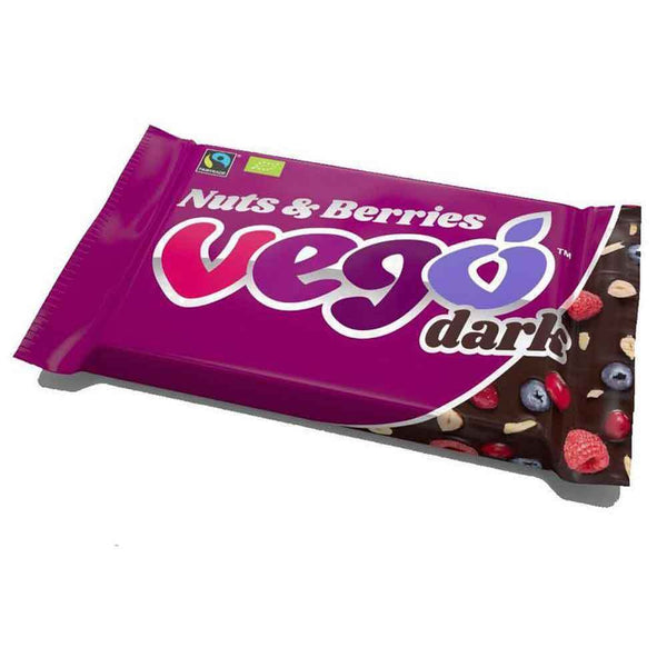 Vego Dark Chocolate Nuts & Berries 85g (BB 23/11/25)