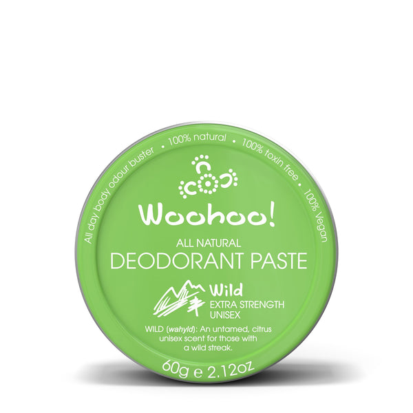 Woohoo All Natural Deodorant Paste (Tin) Wild 60g