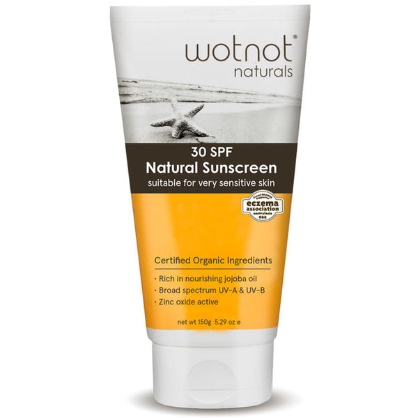Wotnot Sunscreen Senstitive Skin Organic SPF30 150g